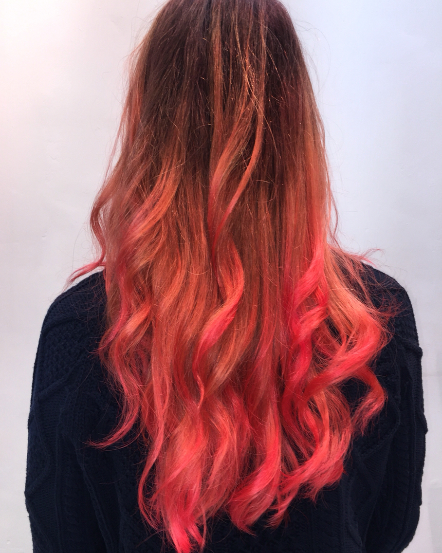 Red Ombre Hairstyles 2