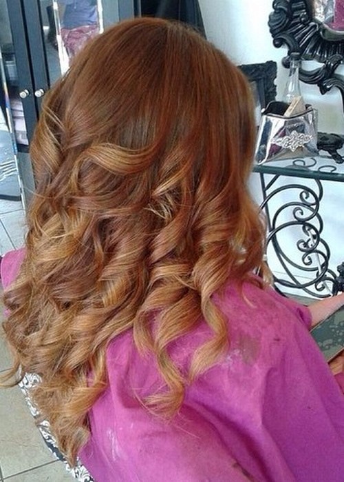 Red and Chestnut Ombre
