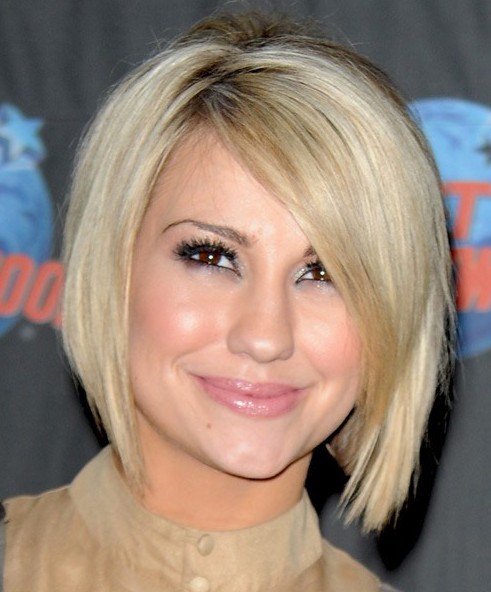 Short Blonde Bob Hairstyle for Women from Chelsea Kane