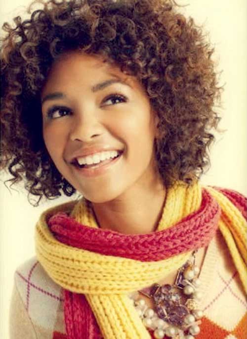 Short Naturally Curly Hair for Cute Girls