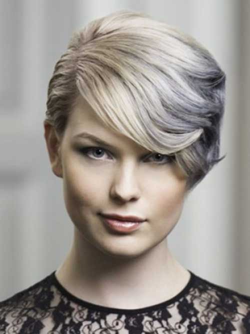 Silver Blonde Short Hair