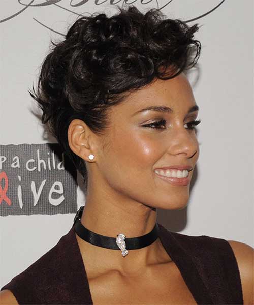 Very Short Tapered Curly Haircut Idea