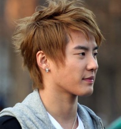 handsome Asian mens hairstyle