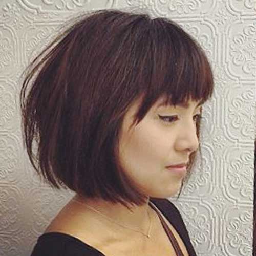 short layered hairstyles with bangs 2