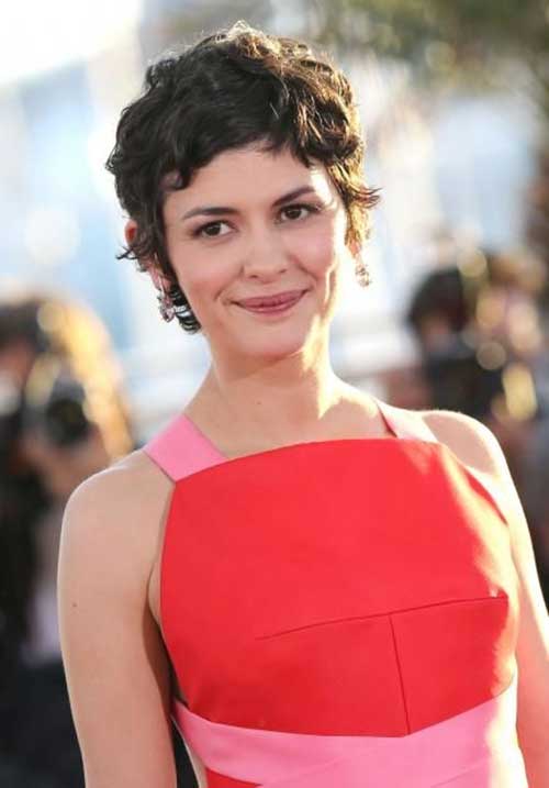 Audrey Tautou’s Short Curly Hairstyle