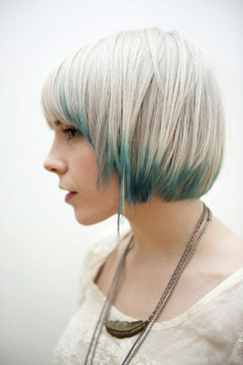 Blonde and blue hairstyles