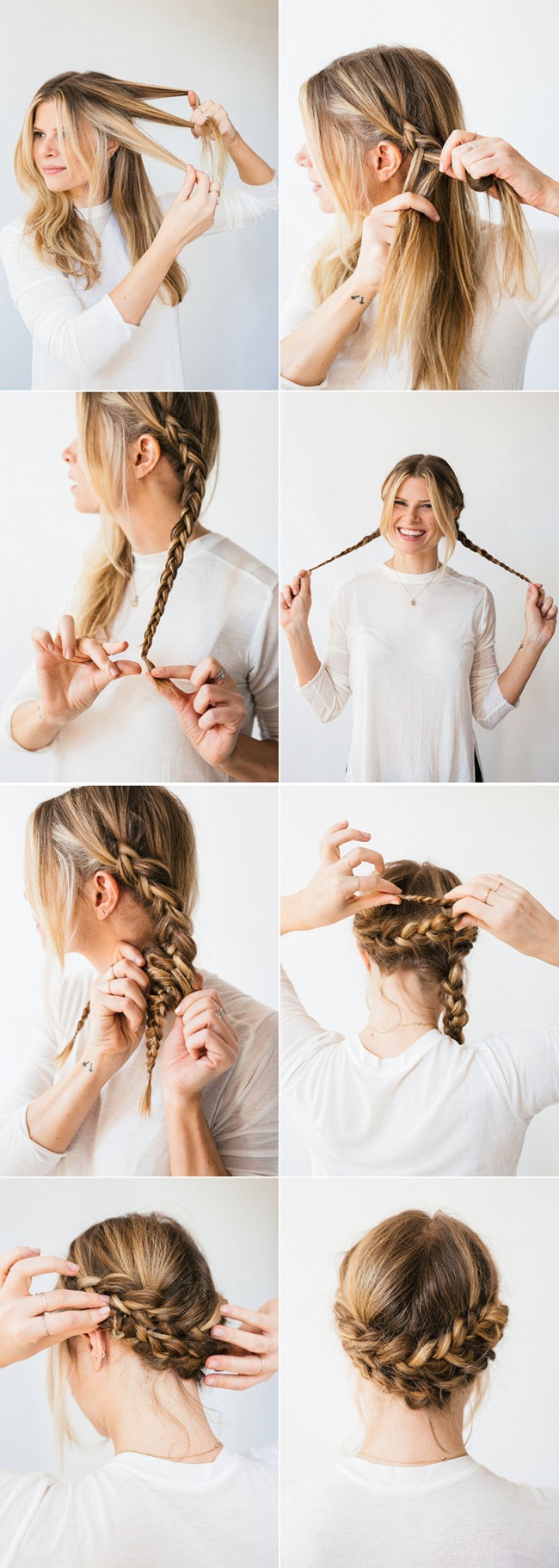 Braided Low Hairdo for Stunning Summer Look
