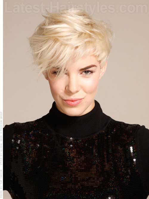 Funky style cut pixie
