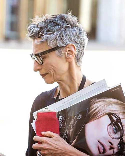 Pixie Haircut for Older Lady