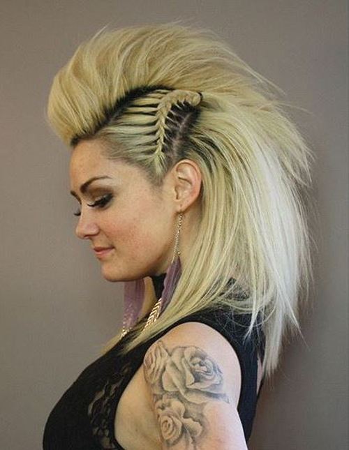 Punk Princess – Fauxhawk Hairstyle for Women
