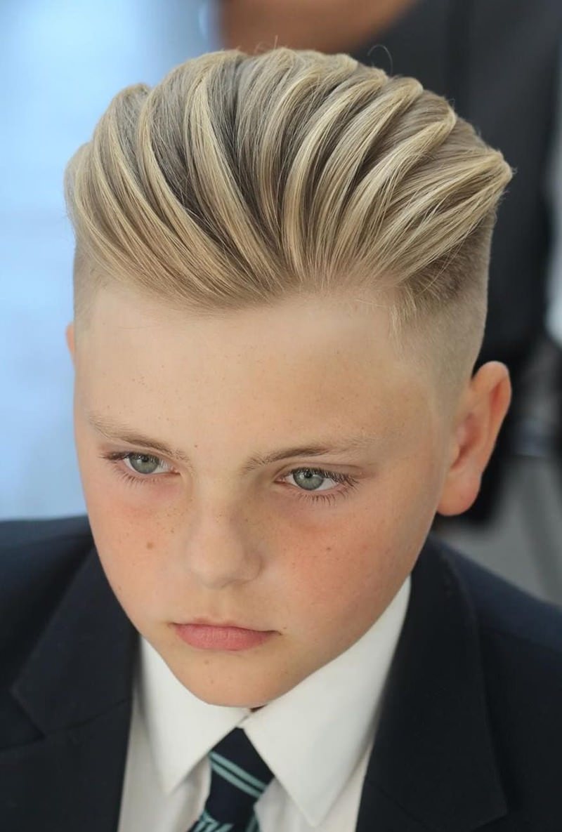 Rowed Highlighted Haircuts for Boys