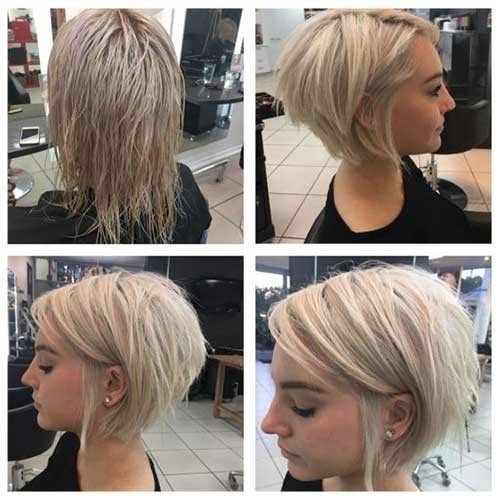 Short Blonde Hairstyle for Fine Thin Hair 2019