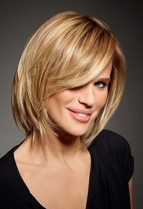 Short Hair Layered Hair with Bangs for Women Over 50