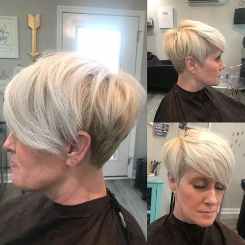 Short Haircut for Older Women with Fine Hair
