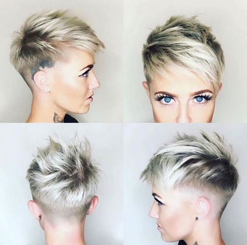 Short Shaved Hairstyle for Women