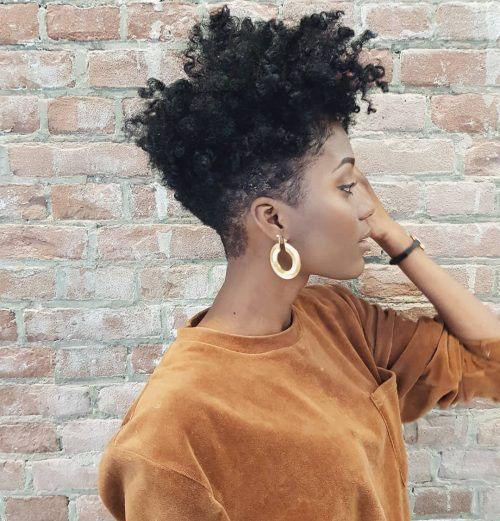 Tapered Short Natural Hairstyle