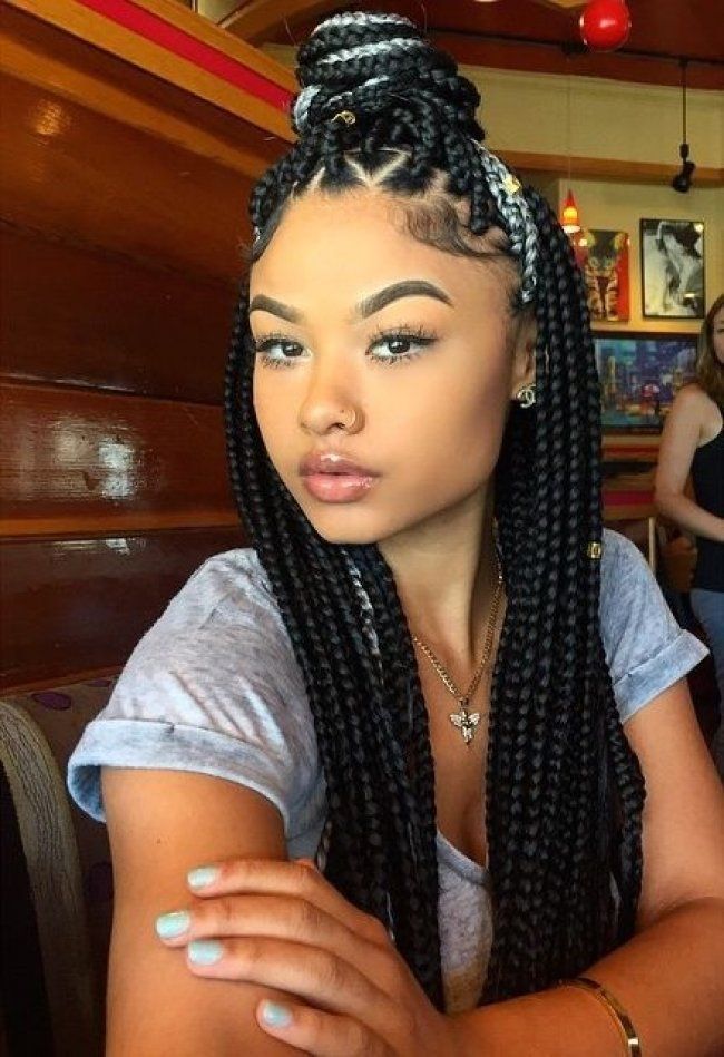 Braided African American Hairstyle
