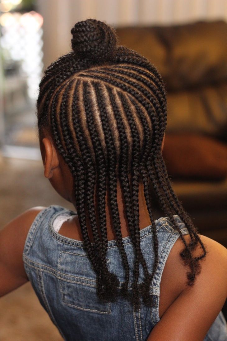 Cornrow Braids in Separate Three Partitions
