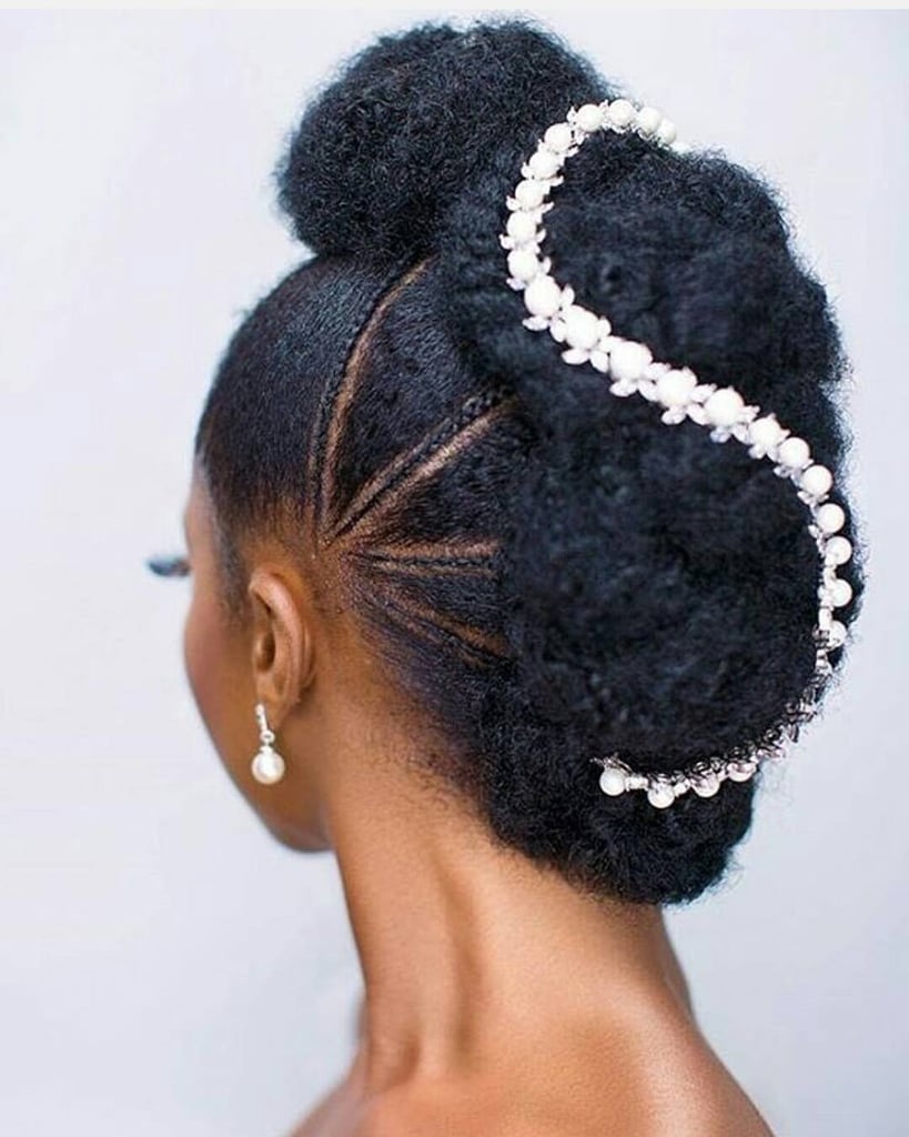 Creative Updo with Cornrows