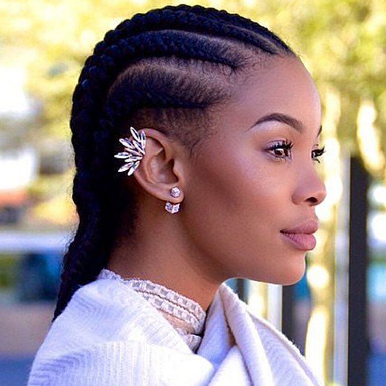 Pulled Back with a Tight Stylish Braid