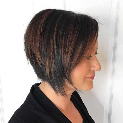Short Bob Hairstyle for Over 40
