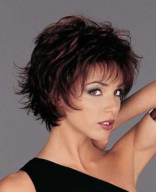 Short Layered Pixie with Bangs for Over 40