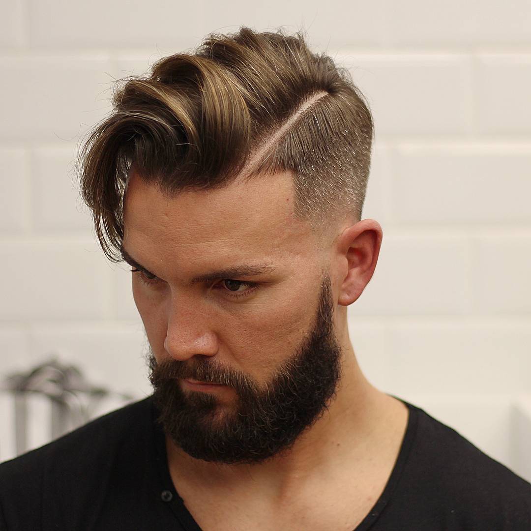 Textured Comb Over Hairstyle