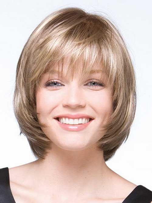 Layered Bob Haircuts for Round Faces