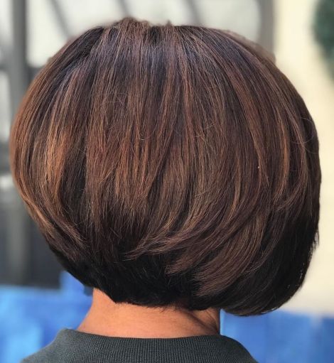 Classic Layered Bob for Thick Hair