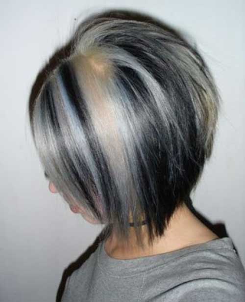 Grey Ombre Bob Hair Style
