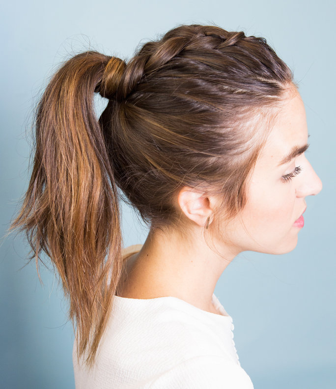 Inside Out Braided Ponytail Hair