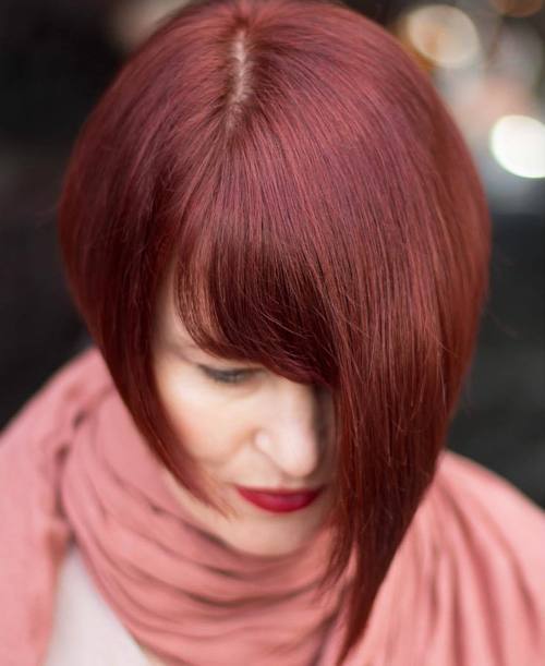 Light Red Wine Hair