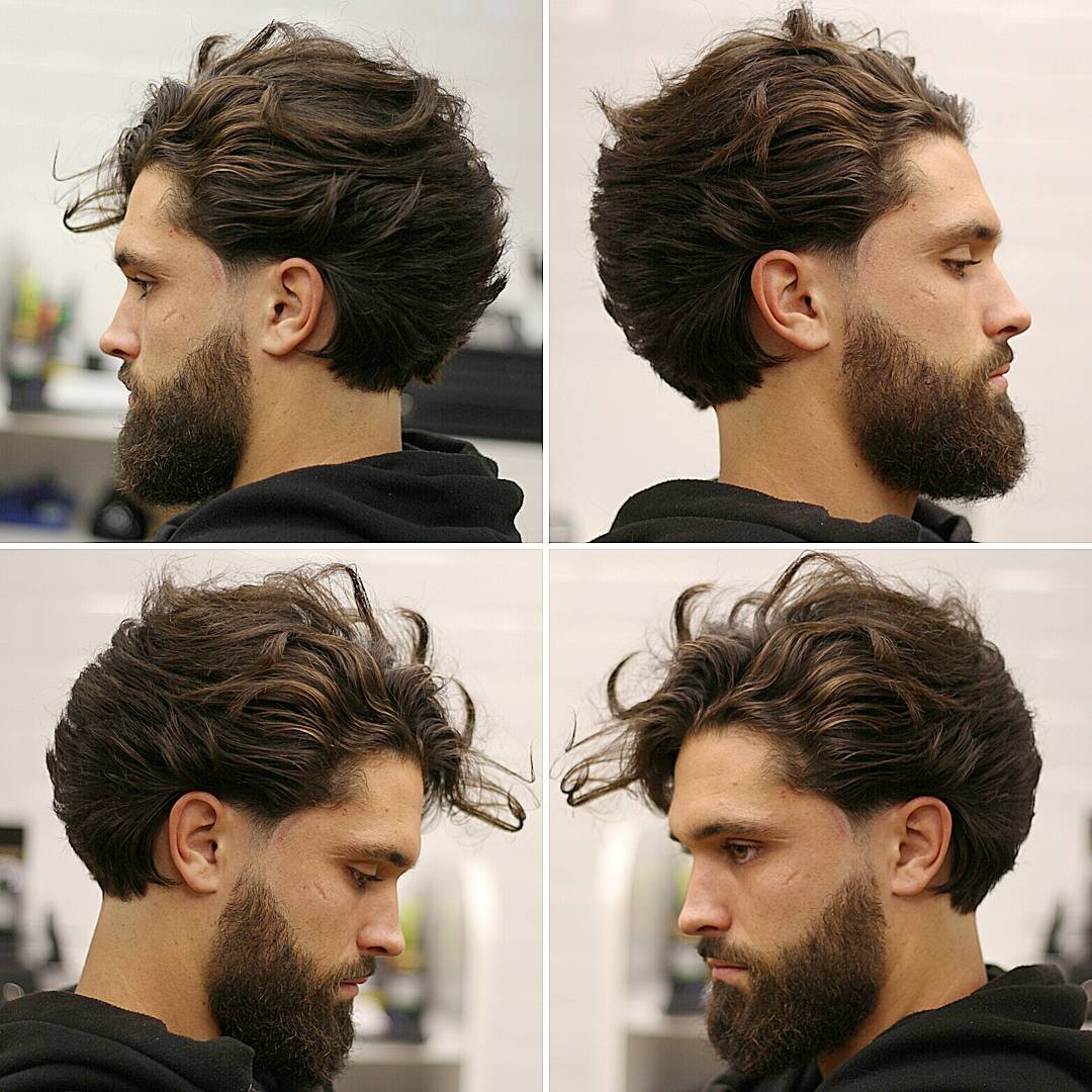 Long Hairstyle For Men Beard