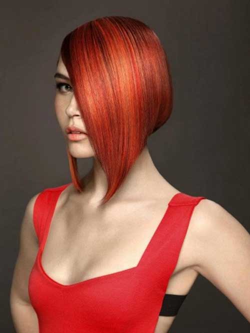 Red bob hair 2020