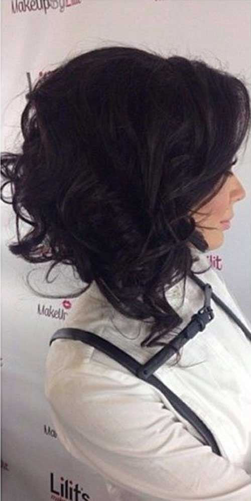 Short Curly Dark Hair for Women