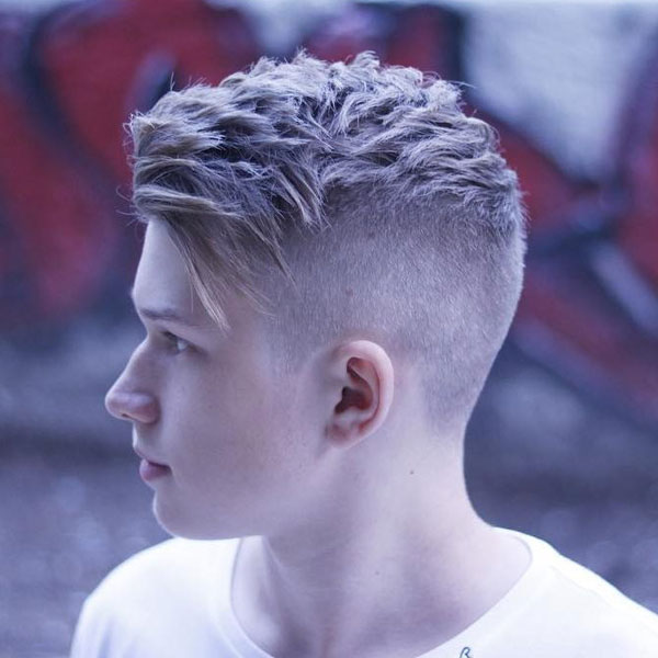 Short Haircut Combed Over Undercut
