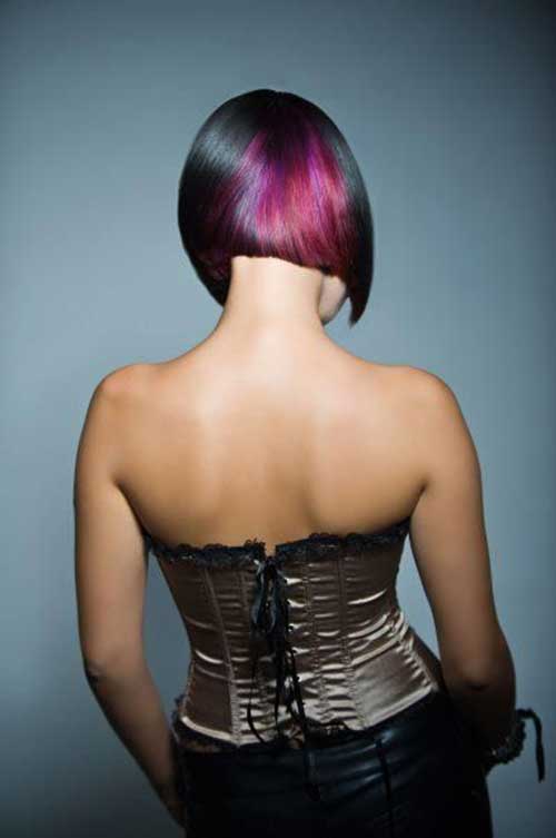 Short Pink Hair Color Style
