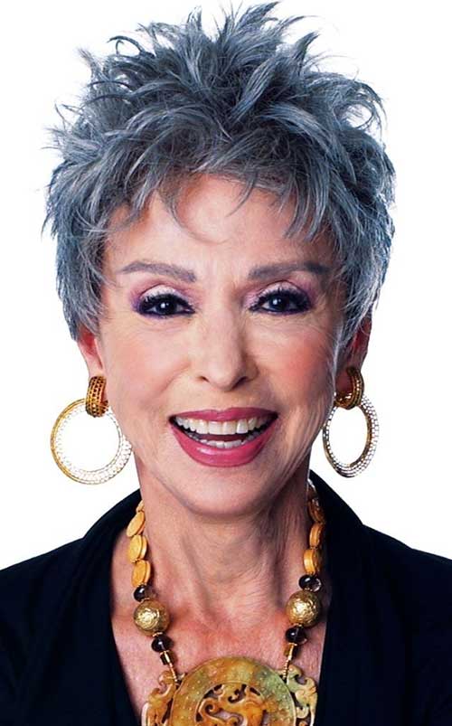 Short Spiky and Edgy Hairstyle for Older Women