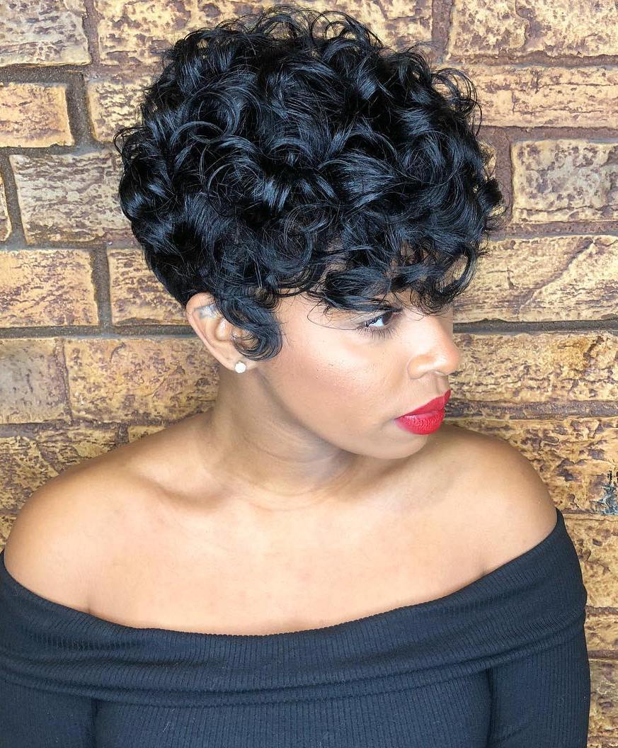 Spiral Ring Curls with Very Short Hair