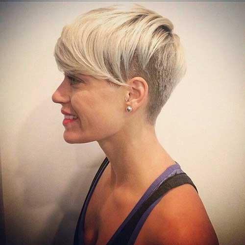 Trendy Short Hair with Shaved Side