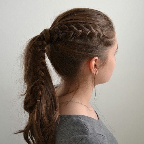 Braided Ponytail for Teens