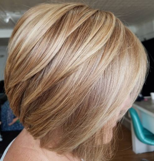Caramel Blonde Bob with Dimensional Layers