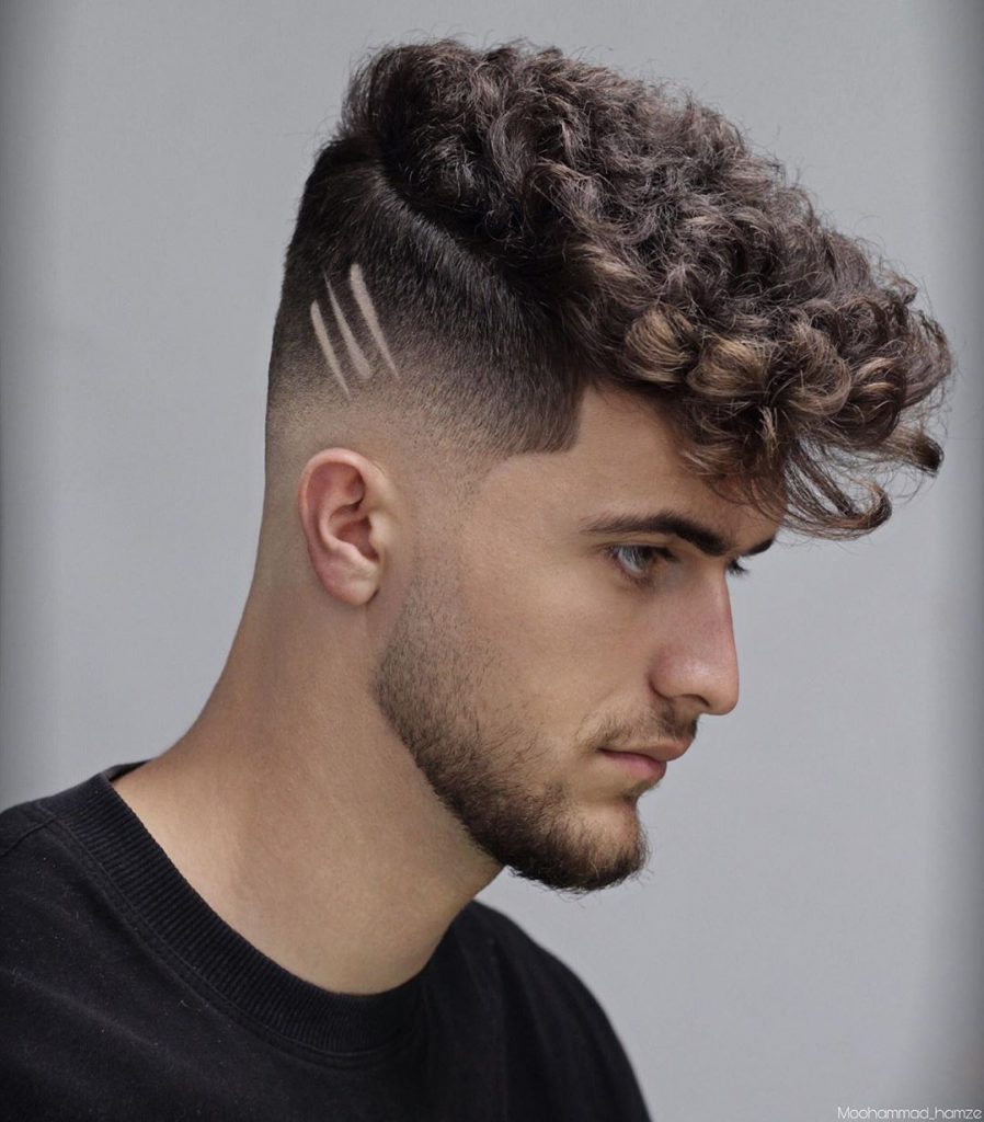 Curly Bunch with Disconnected Undercut