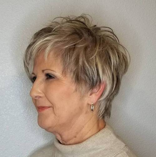 Feathered Pixie for Fine Hair