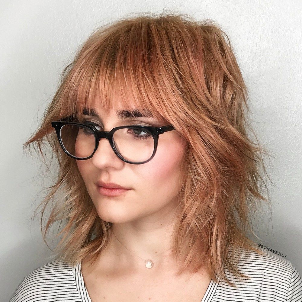 Messy Hairstyle with Bangs