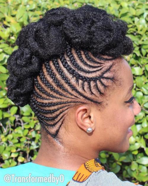 Natural Cornrow Hairstyle