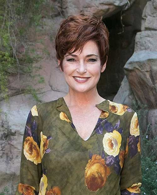 Nice Mid Length Pixie Cut for Over 50