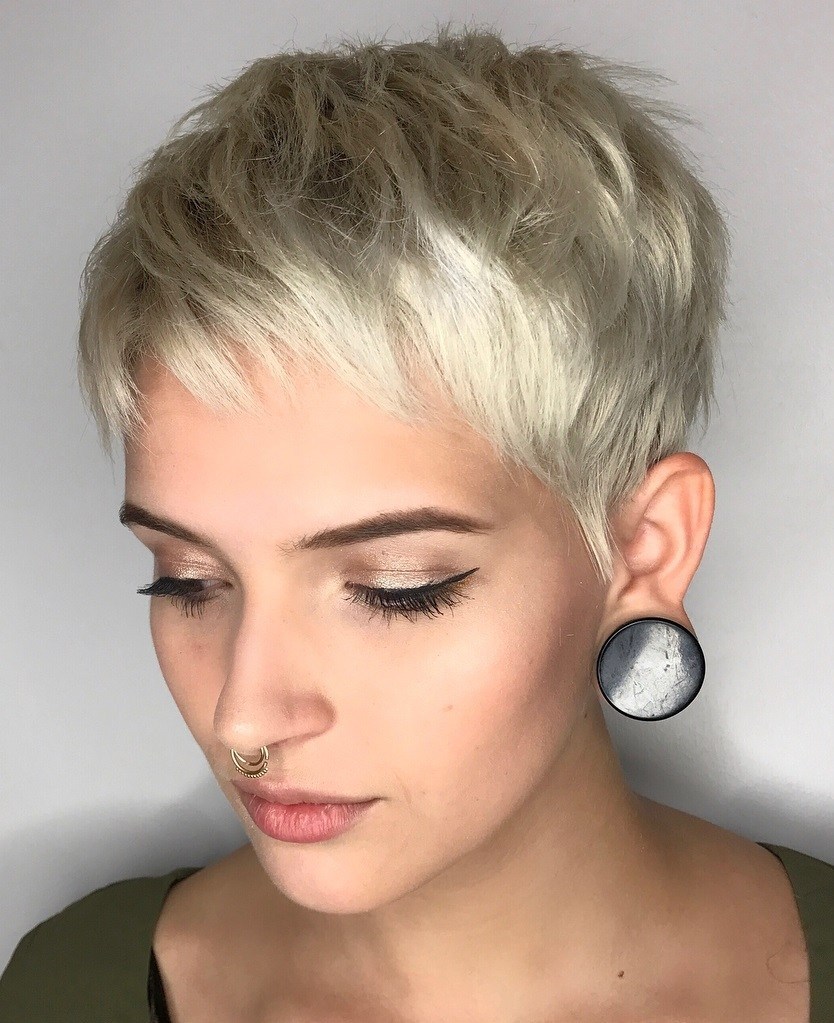 Pixie Cut with Short Bangs
