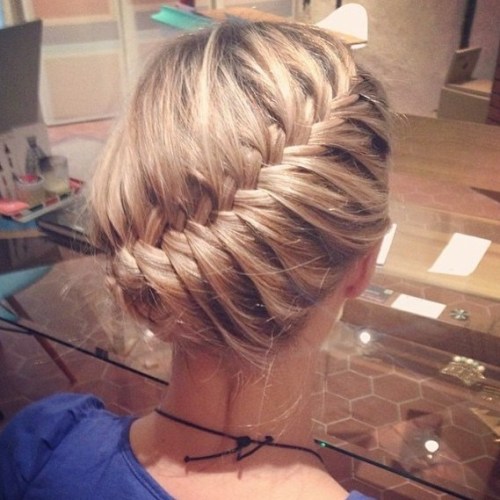 Prom Curved Braid Updo