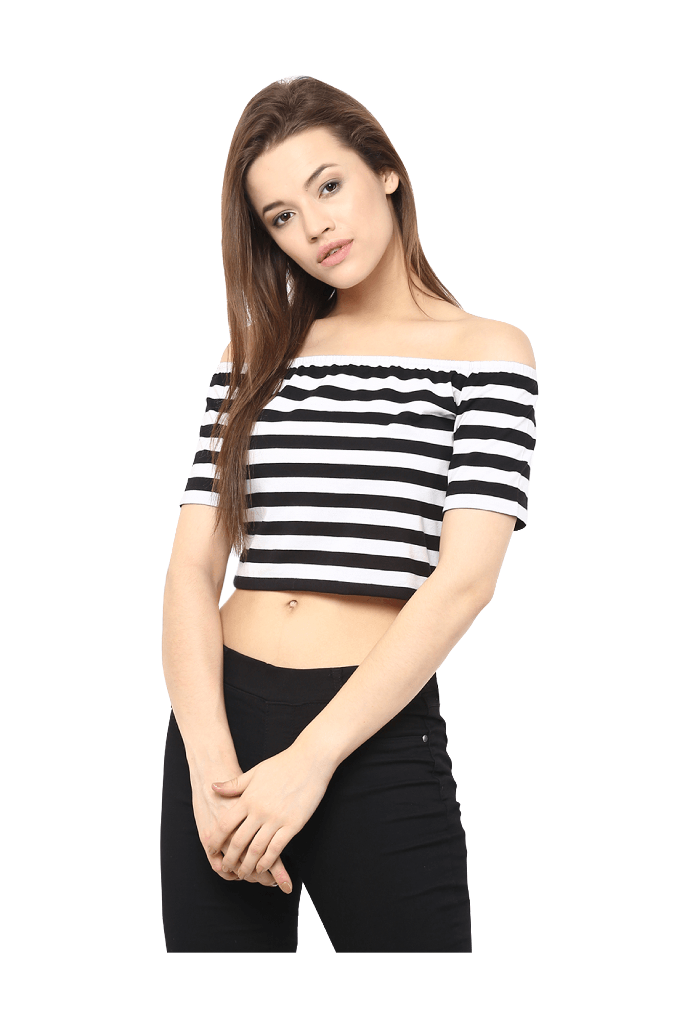 The Striped Simple Stylish Crop Top